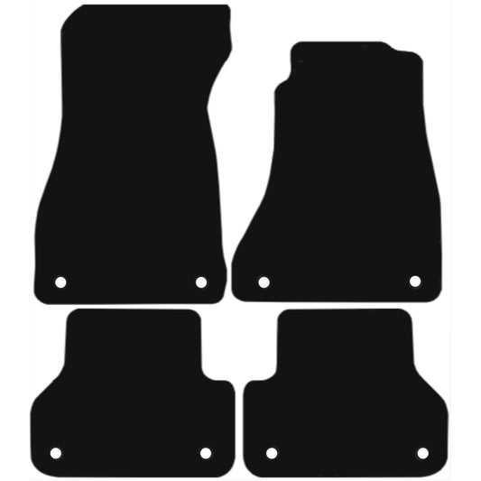 Premium Tailored Car Mat for AUDI A4 2016-Present Front & Rear, Anti-Slip, All-Weather Car Mats, Easy to Clean Custom Fit 4-Pieces Set