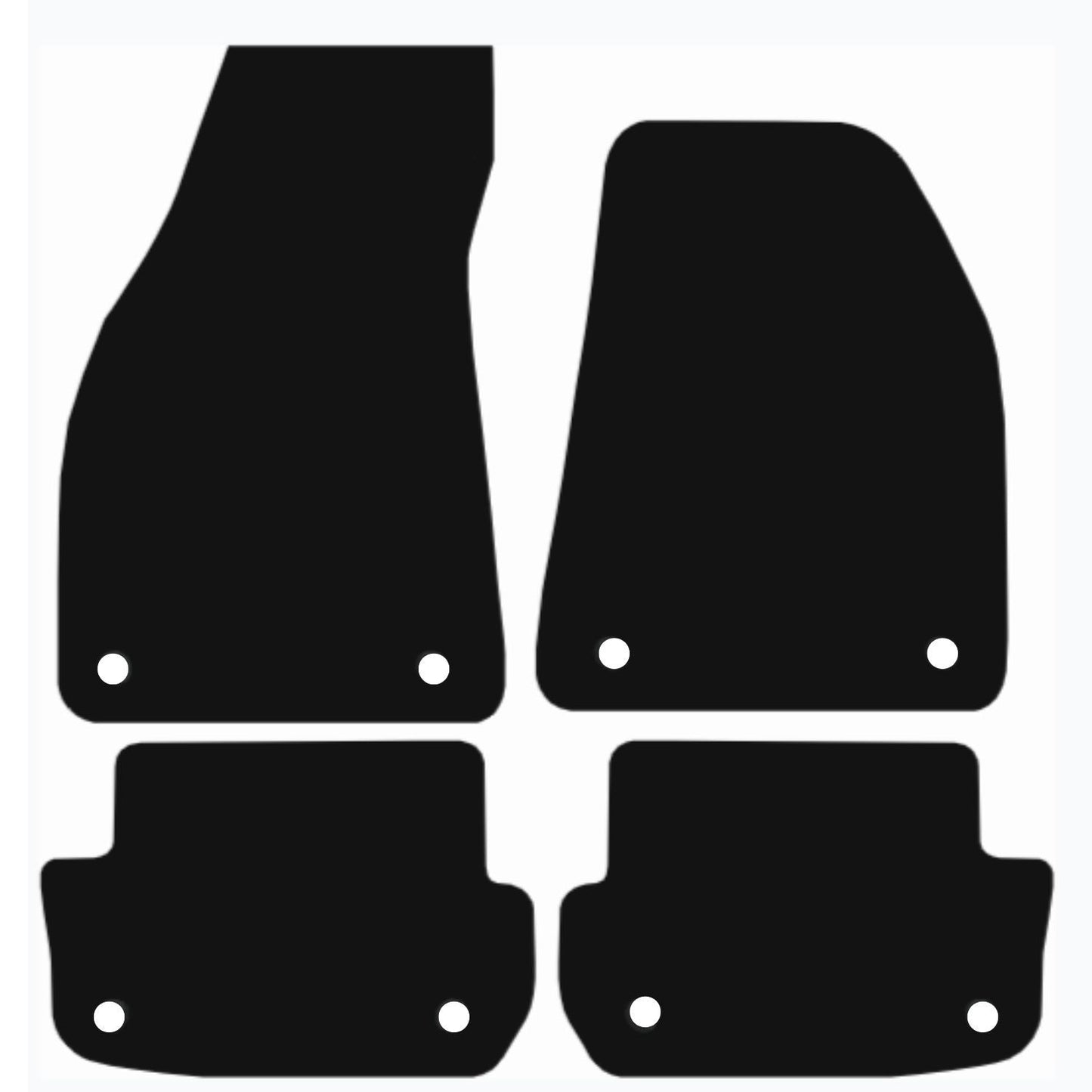 Premium Tailored Car Mat for AUDI A4 CABRIOLET 2006-2009 Front & Rear, Anti-Slip, All-Weather Car Mats, Easy to Clean Custom Fit 4-Pieces Set