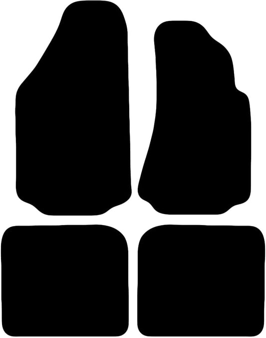 Premium Tailored Car Mat for Audi A4 Cabriolet 2001-2005 Front & Rear, Anti-Slip, All-Weather Car Mats, Easy to Clean Custom Fit 4-Pieces Set