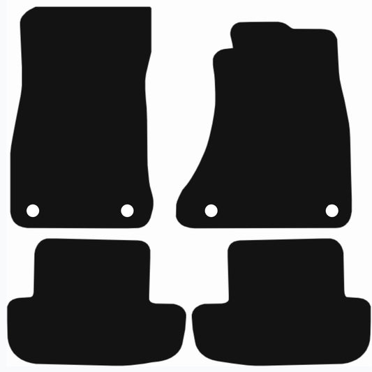 Premium Tailored Car Mat for AUDI A5 2007-2015, Coupe Front & Rear, Anti-Slip, All-Weather Car Mats, Easy to Clean Custom Fit 4-Pieces Set
