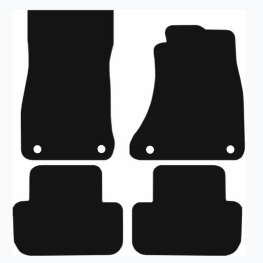 Premium Tailored Car Mat for AUDI A4 2008-2015 Front & Rear, Anti-Slip, All-Weather Car Mats, Easy to Clean Custom Fit 4-Pieces Set