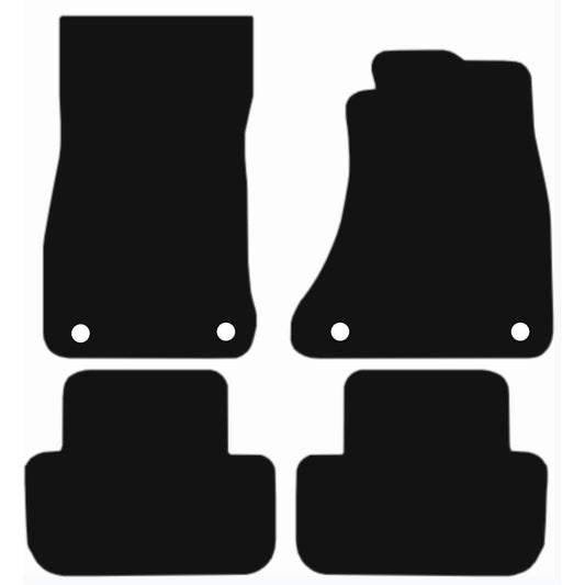 Premium Tailored Car Mat for AUDI A5 2009-2016 Sportsback Front & Rear, Anti-Slip, All-Weather Car Mats, Easy to Clean Custom Fit 4-Pieces Set