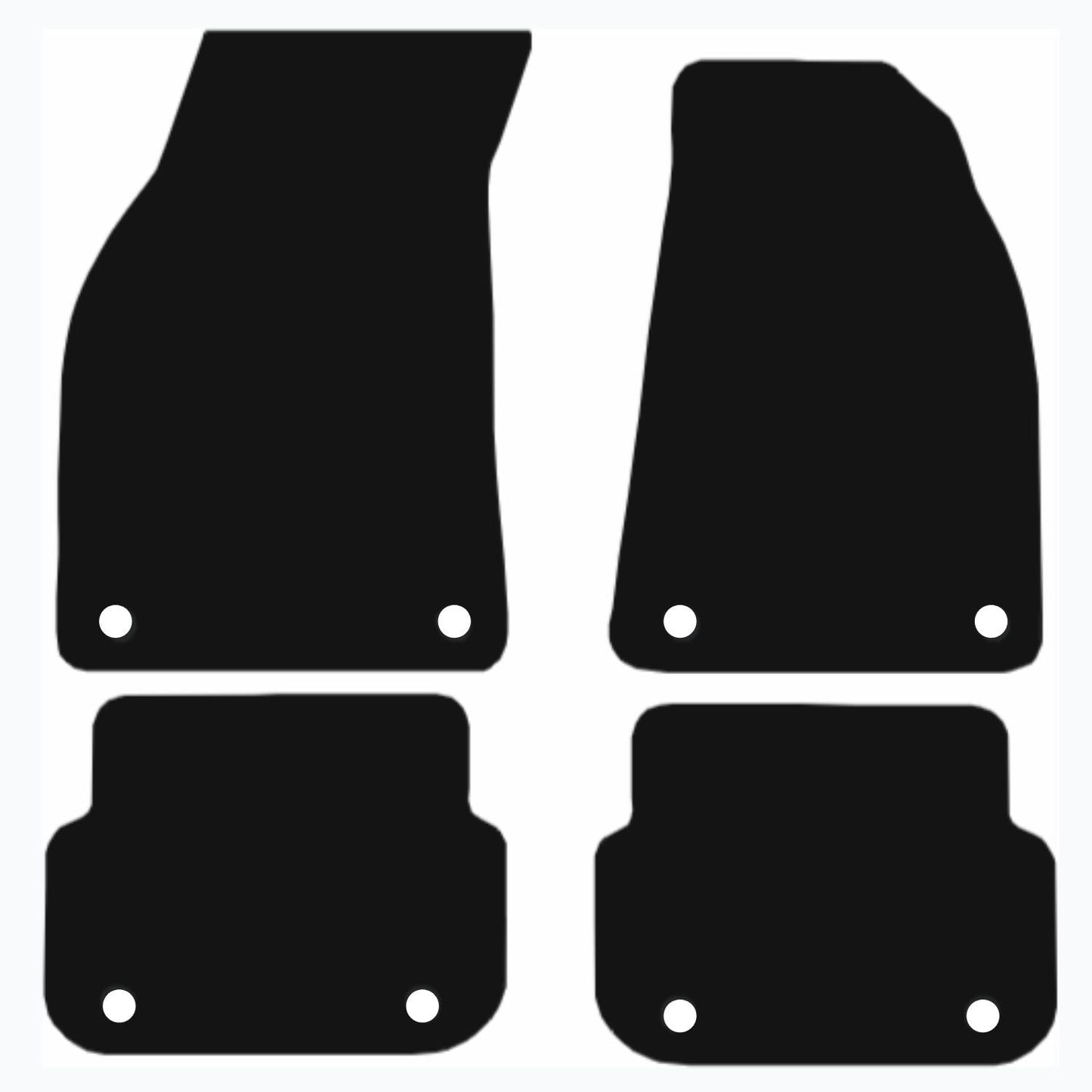 Premium Tailored Car Mat for AUDI A6 2009-2011 Front & Rear, Anti-Slip, All-Weather Car Mats, Easy to Clean Custom Fit 4-Pieces Set