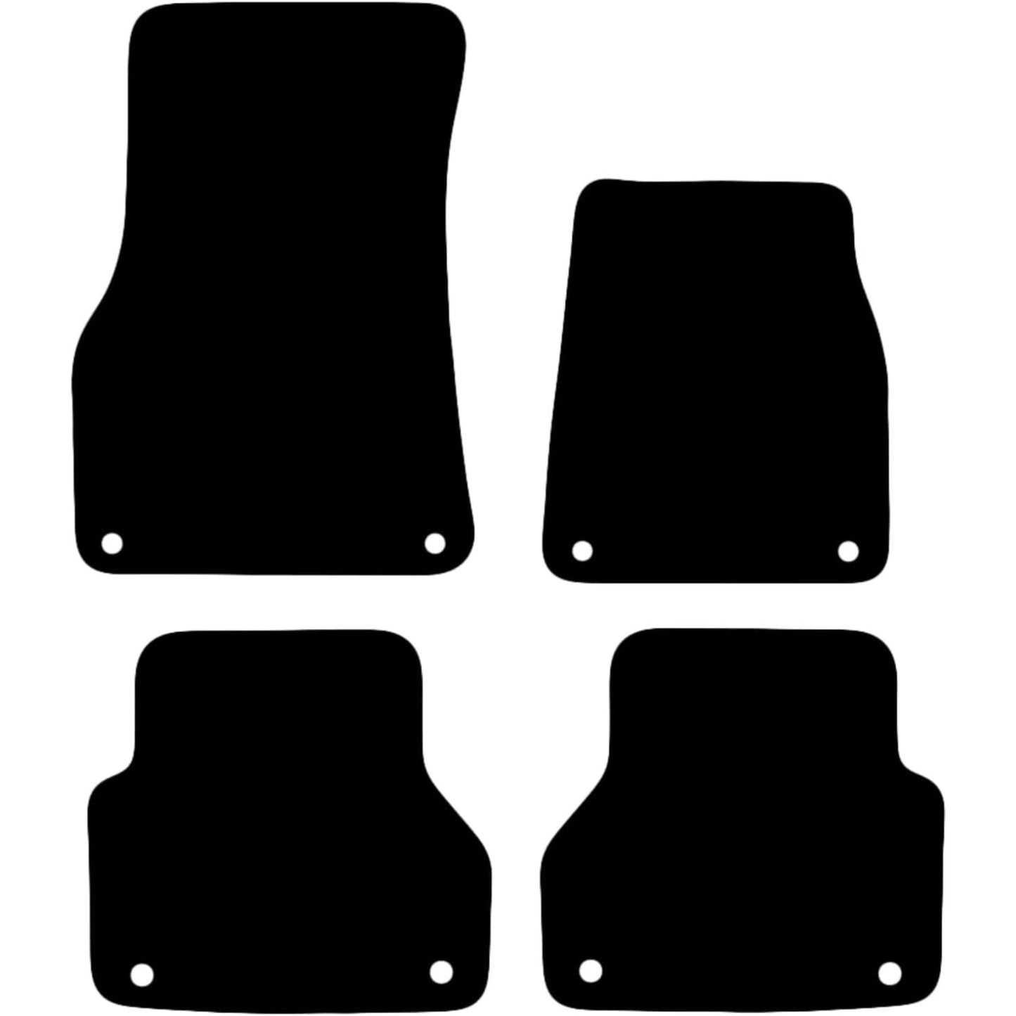 Premium Tailored Car Mat for AUDI A6 2018-Onwards Front & Rear, Anti-Slip, All-Weather Car Mats, Easy to Clean Custom Fit 4-Pieces Set