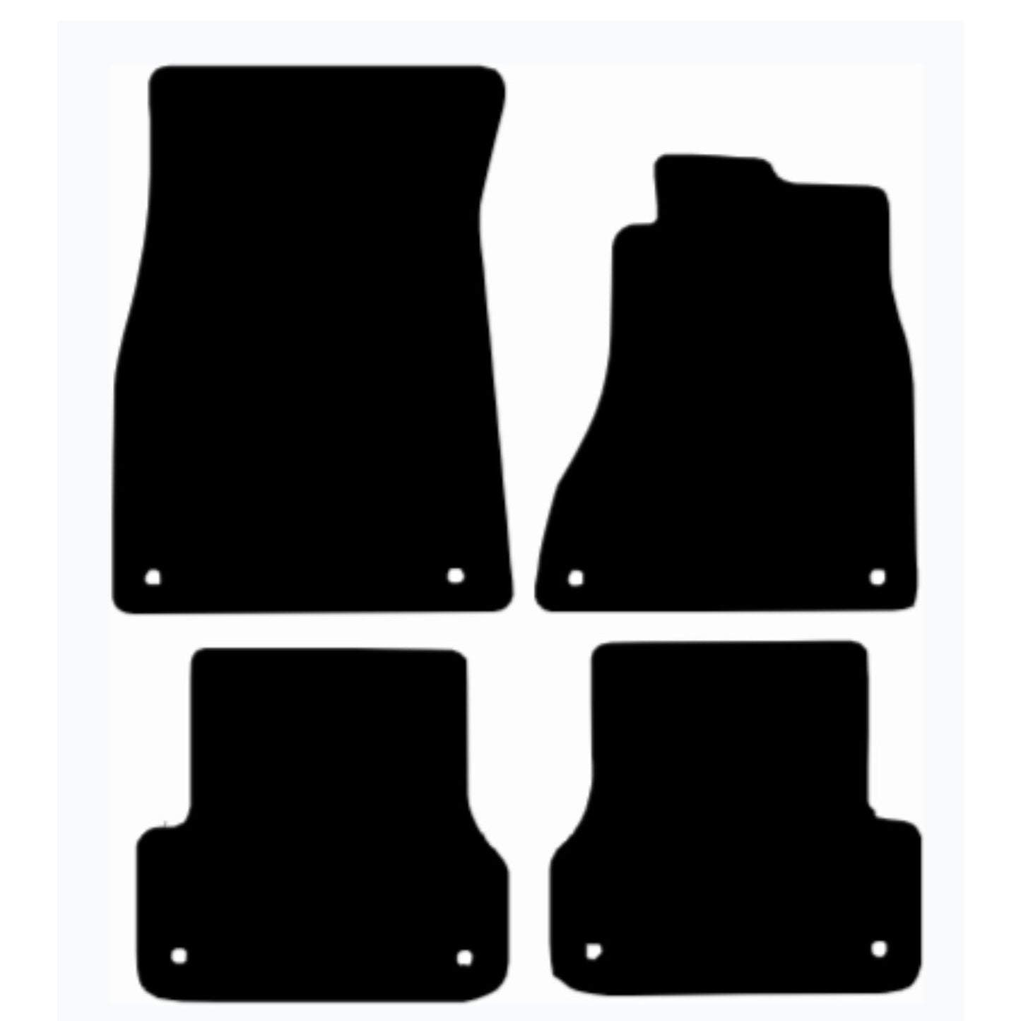 Premium Tailored Car Mat for   AUDI A7 2010-2018, 1 Piece Rear Front & Rear, Anti-Slip, All-Weather Car Mats, Easy to Clean Custom Fit 4-Pieces Set