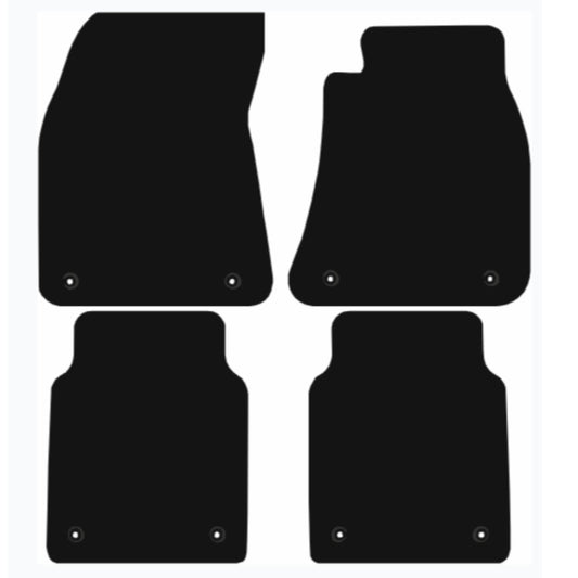 Premium Tailored Car Mat for AUDI A8 LWB 2009-2017 Front & Rear, Anti-Slip, All-Weather Car Mats, Easy to Clean Custom Fit 4-Pieces Set