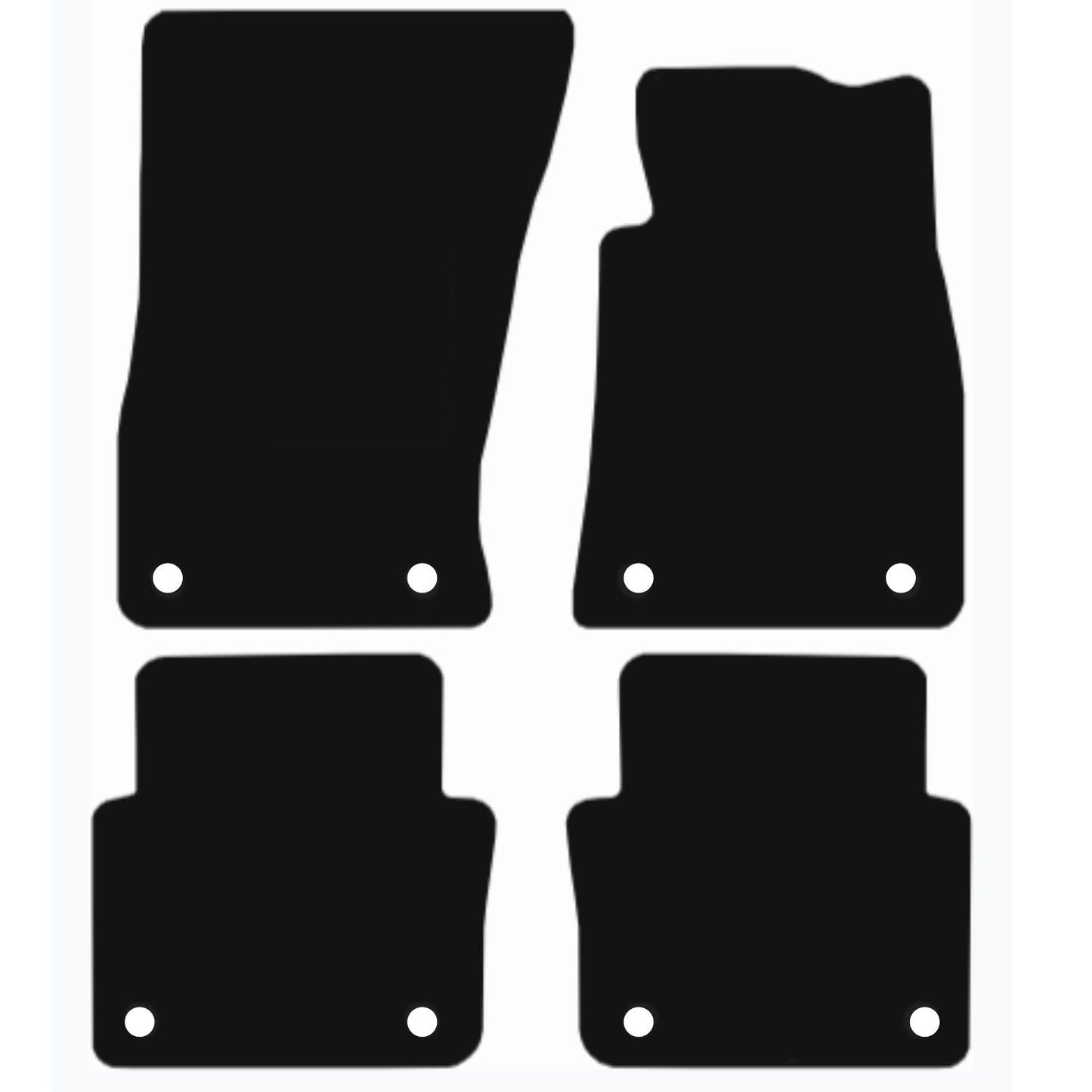 Premium Tailored Car Mat for AUDI Q3 2018-Onwards Front & Rear, Anti-Slip, All-Weather Car Mats, Easy to Clean Custom Fit 4-Pieces Set