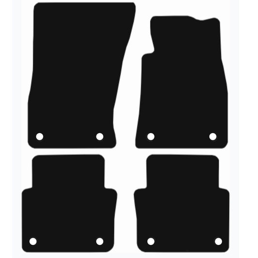 Premium Tailored Car Mat for AUDI Q3 2018-Onwards Front & Rear, Anti-Slip, All-Weather Car Mats, Easy to Clean Custom Fit 4-Pieces Set