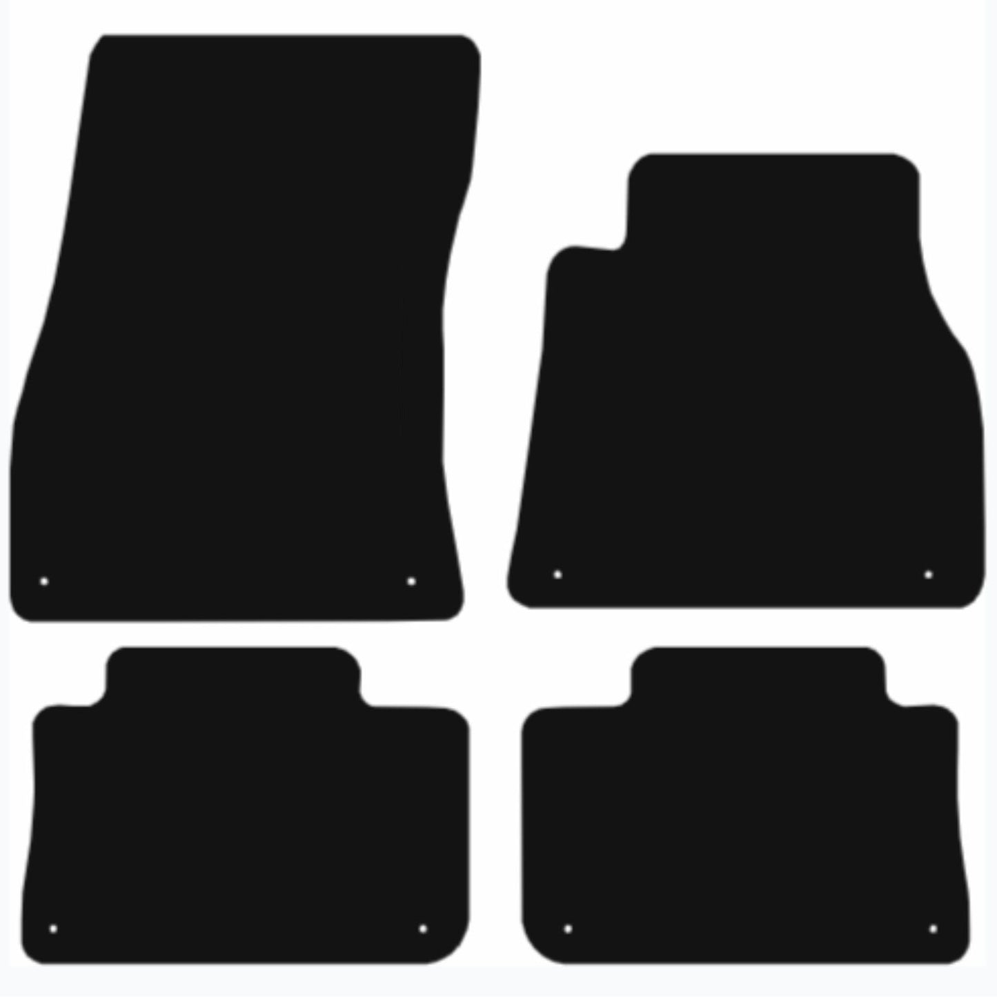 Premium Tailored Car Mat for AUDI E-Tron 2018-Present Front & Rear, Anti-Slip, All-Weather Car Mats, Easy to Clean Custom Fit 4-Pieces Set