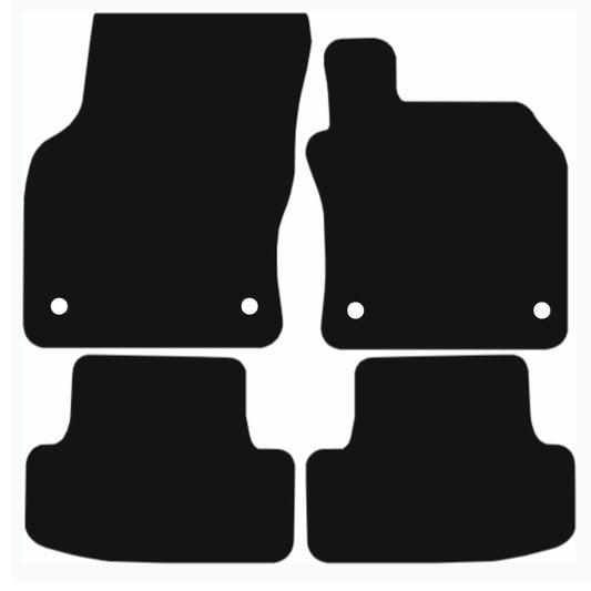 Premium Tailored Car Mat for AUDI Q2 2016-Onwards Front & Rear, Anti-Slip, All-Weather Car Mats, Easy to Clean Custom Fit 4-Pieces Set