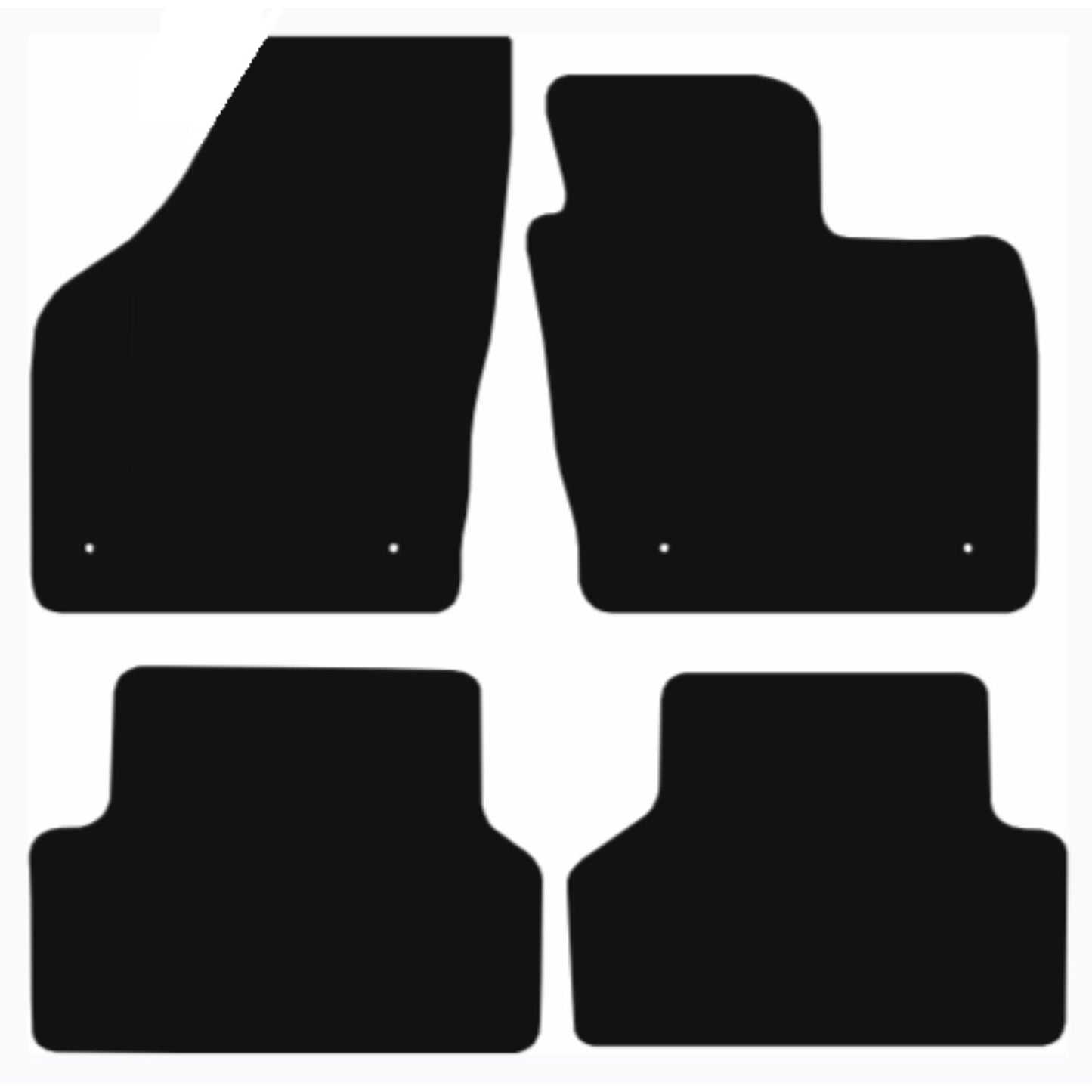 Premium Tailored Car Mat for AUDI Q3 2011-2018 Front & Rear, Anti-Slip, All-Weather Car Mats, Easy to Clean Custom Fit 4-Pieces Set