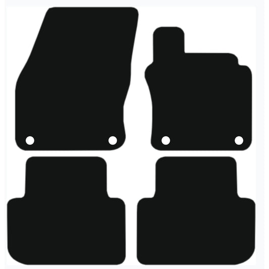 Premium Tailored Car Mat for AUDI Q7 2016-Present Front & Rear, Anti-Slip, All-Weather Car Mats, Easy to Clean Custom Fit 4-Pieces Set