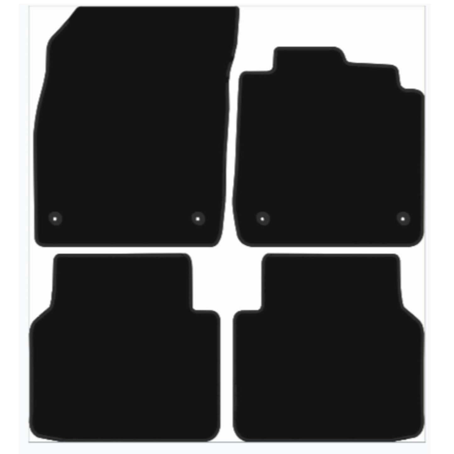 Premium Tailored Car Mat for AUDI Q4 E-Tron 2021-Present Front & Rear, Anti-Slip, All-Weather Car Mats, Easy to Clean Custom Fit 4-Pieces Set