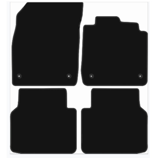 Premium Tailored Car Mat for AUDI Q4 E-Tron 2021-Present Front & Rear, Anti-Slip, All-Weather Car Mats, Easy to Clean Custom Fit 4-Pieces Set