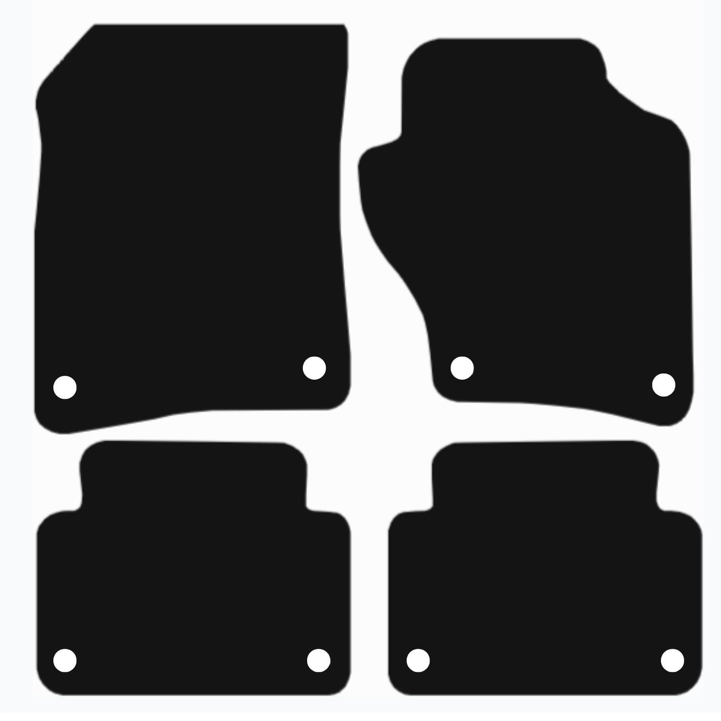 Premium Tailored Car Mat for AUDI Q7 2006-2015 Front & Rear, Anti-Slip, All-Weather Car Mats, Easy to Clean Custom Fit 4-Pieces Set