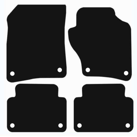 Premium Tailored Car Mat for AUDI Q7 2006-2015 Front & Rear, Anti-Slip, All-Weather Car Mats, Easy to Clean Custom Fit 4-Pieces Set