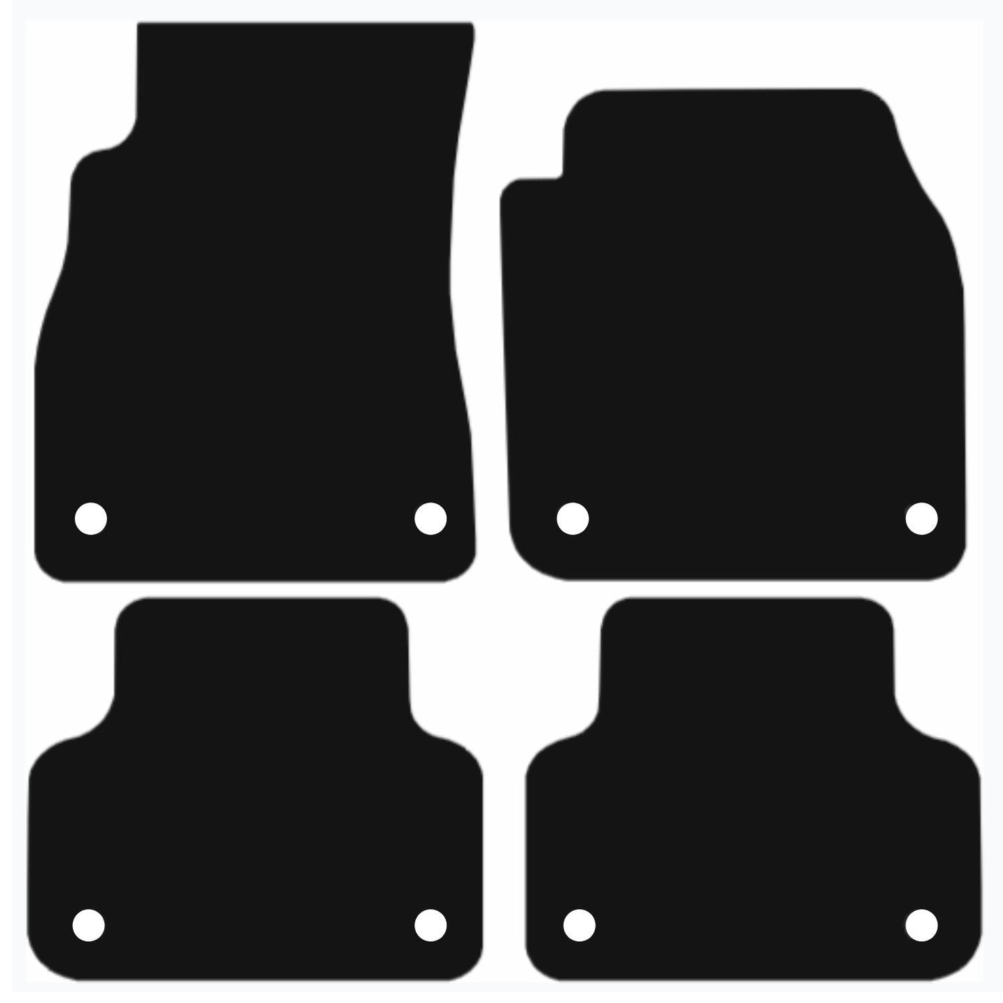 Premium Tailored Car Mat for AUDI R8 2008-2014 Front & Rear, Anti-Slip, All-Weather Car Mats, Easy to Clean Custom Fit 2-Pieces Set