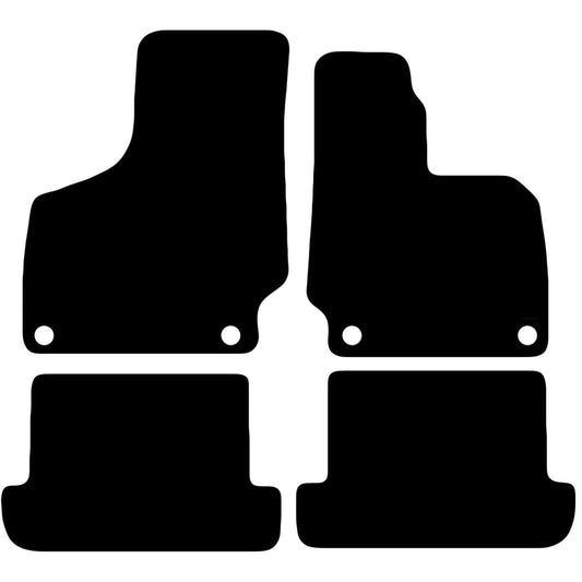 Premium Tailored Car Mat for AUDI TT 2014-Onwards Front & Rear, Anti-Slip, All-Weather Car Mats, Easy to Clean Custom Fit 4-Pieces Set