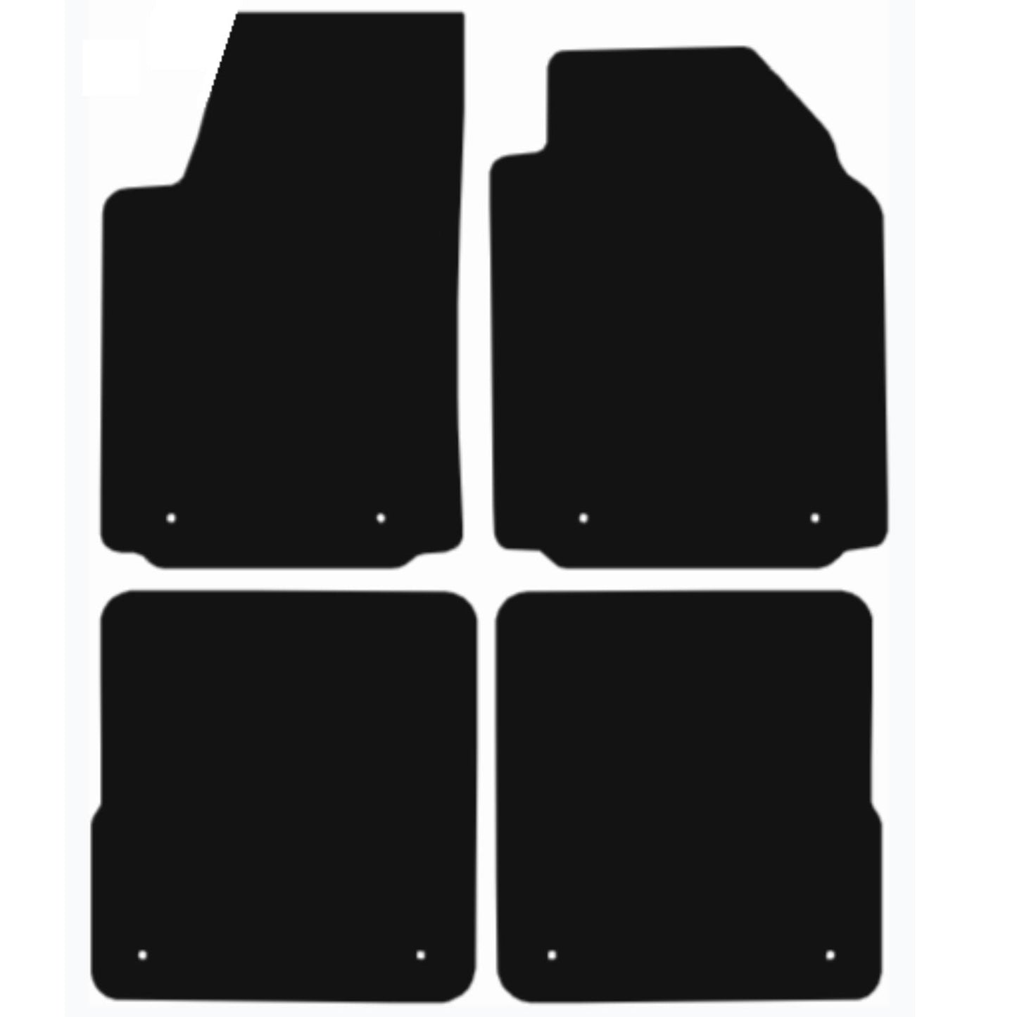 Premium Tailored Car Mat for AUDI A2 2000-2005 Front & Rear, Anti-Slip, All-Weather Car Mats, Easy to Clean Custom Fit 4-Pieces Set