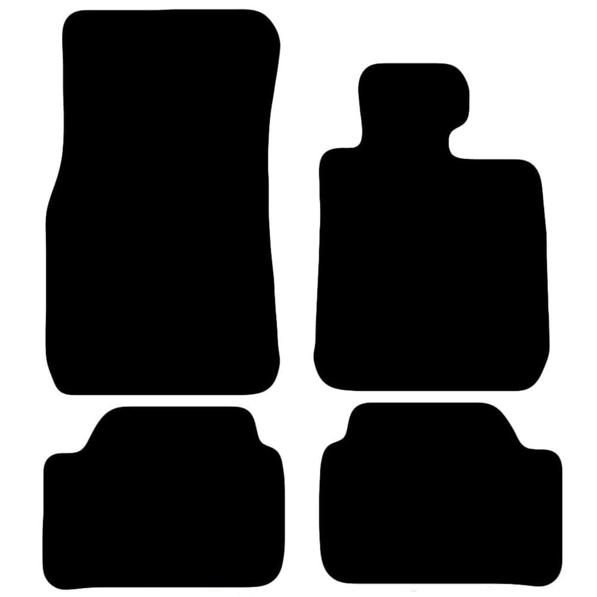 BMW 1 Series 2011-2019, F20 & 21 Hatch Tailored Fit Car Floor Mats Front & Rear With Non-Slip Backing, All-Weather Protection, Easy to Clean Perfect Fit 4-Pieces Set