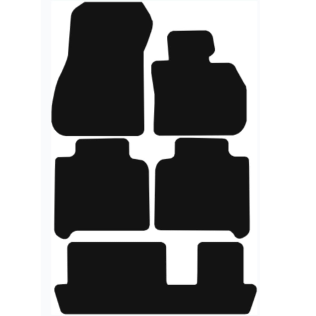 BMW 2 Series 2015-Onwards GRAND TOURER F46 Tailored Fit Car Floor Mats Front & Rear With Non-Slip Backing, All-Weather Protection, Easy to Clean Perfect Fit 5-Pieces Set