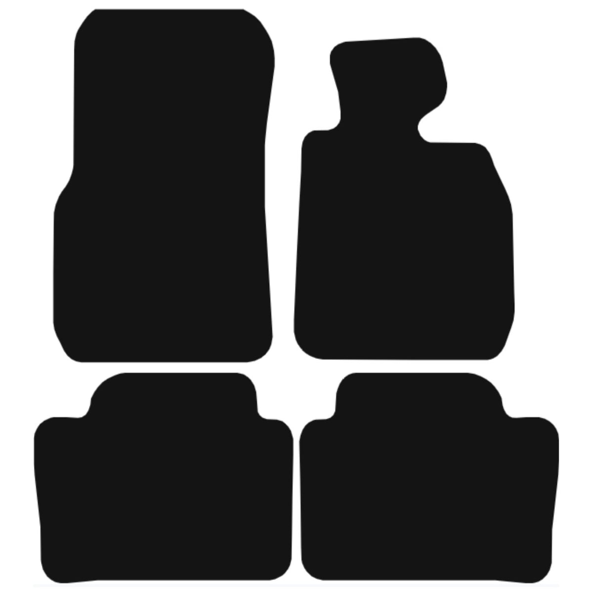BMW 3 Series F30 & 31 2012-2019 Tailored Fit Car Floor Mats Front & Rear With Non-Slip Backing, All-Weather Protection, Easy to Clean Perfect Fit 4-Pieces Set