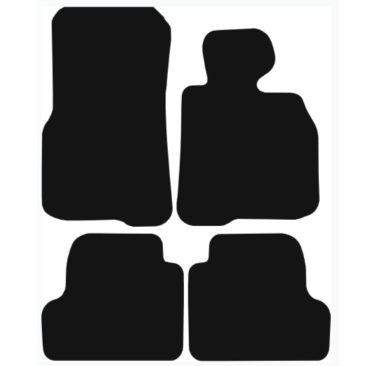 BMW 4 Series 2013-2020 Tailored Fit Car Floor Mats Front & Rear With Non-Slip Backing, All-Weather Protection, Easy to Clean Perfect Fit 4-Pieces Set