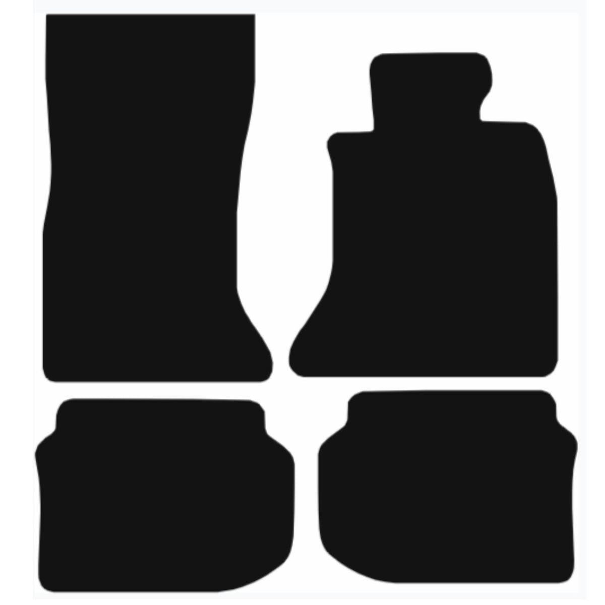 BMW 5 Series 2010-2023 Tailored Fit Car Floor Mats Front & Rear With Non-Slip Backing, All-Weather Protection, Easy to Clean Perfect Fit 4-Pieces Set