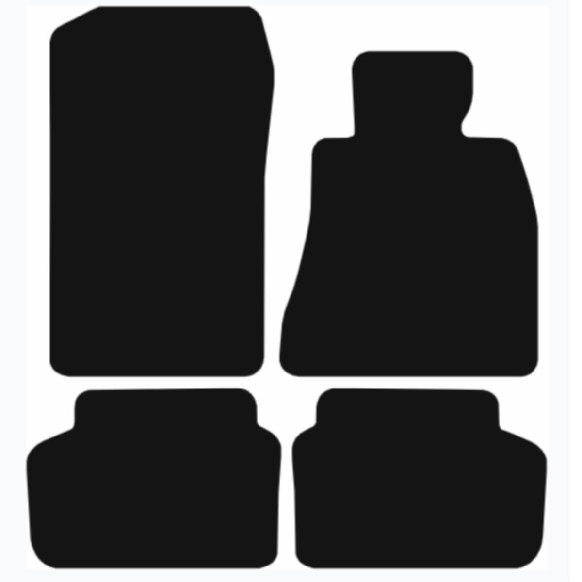 BMW 7 Series 2015-Onwards G11 Swb Tailored Fit Car Floor Mats Front & Rear With Non-Slip Backing, All-Weather Protection, Easy to Clean Perfect Fit 4-Pieces Set