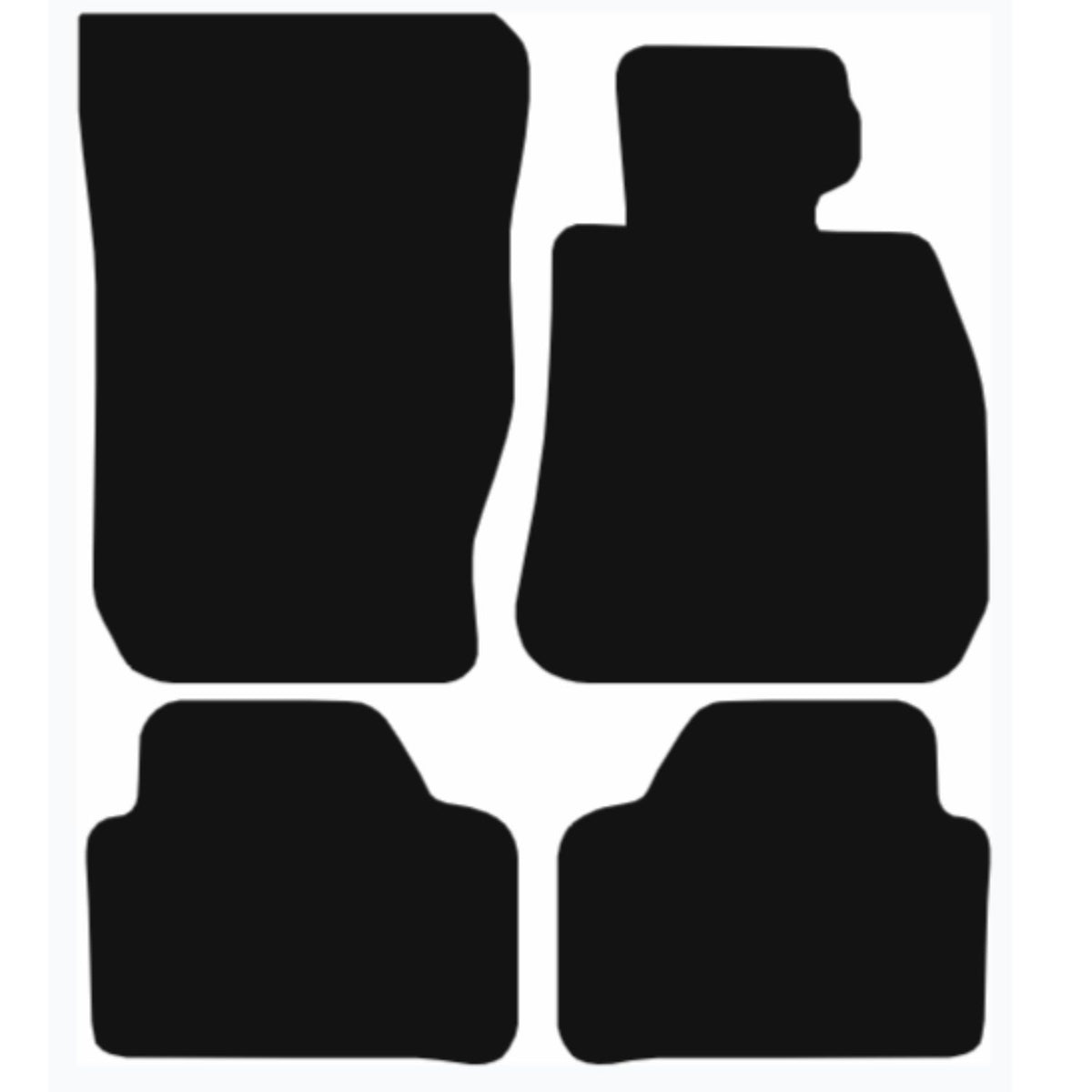 BMW X1 2010-2015 (E84) Tailored Fit Car Floor Mats Front & Rear With Non-Slip Backing, All-Weather Protection, Easy to Clean Perfect Fit 4-Pieces Set