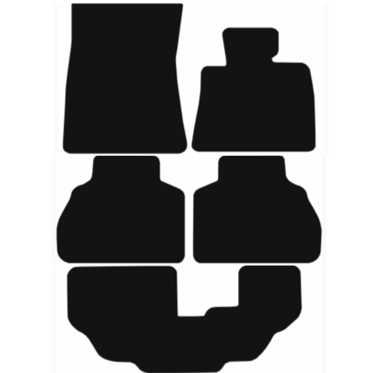 BMW X7 2018-Onwards Tailored Fit Car Floor Mats Front & Rear With Non-Slip Backing, All-Weather Protection, Easy to Clean Perfect Fit 5-Pieces Set