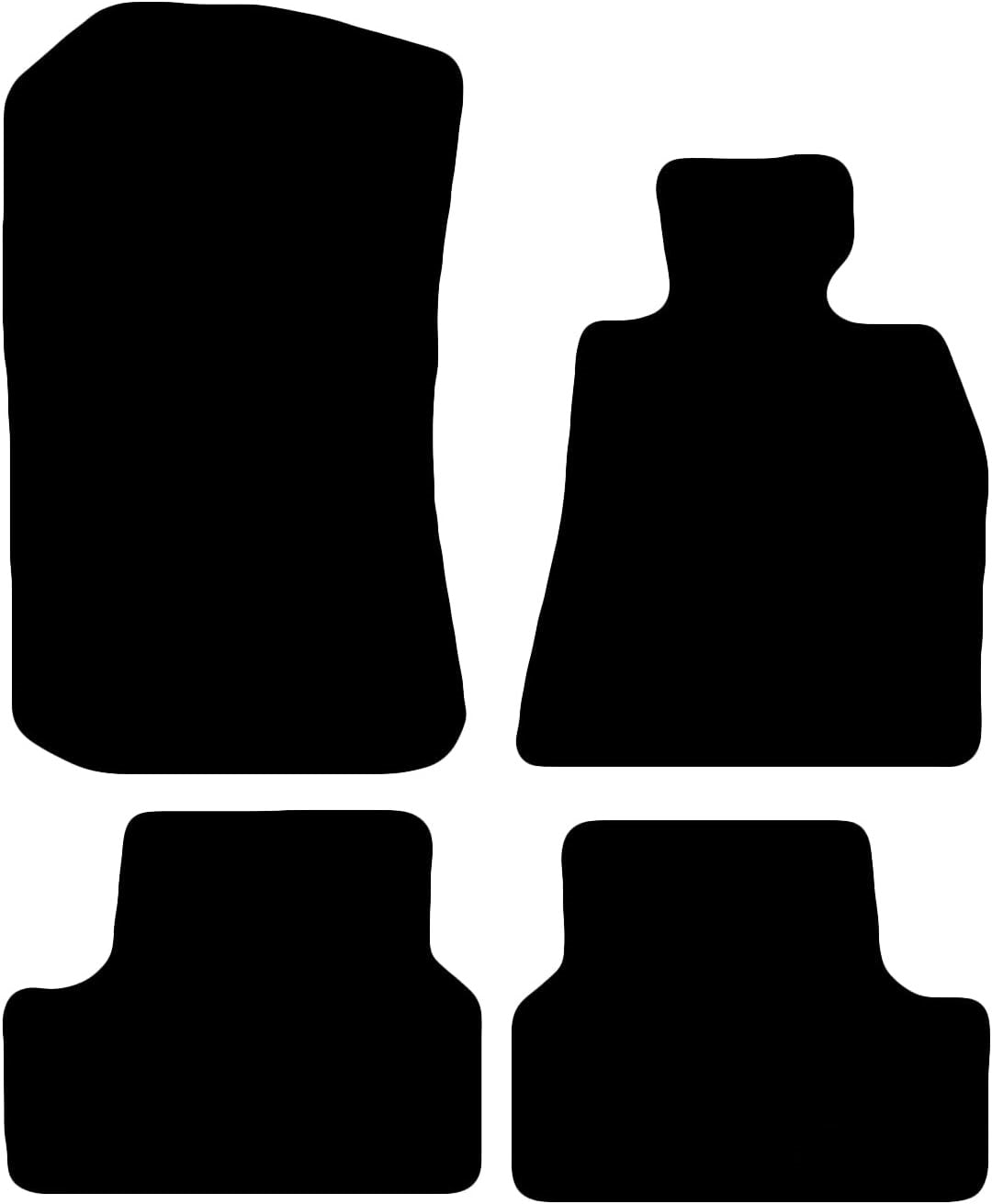 BMW i4 2021-Onwards Tailored Fit Car Floor Mats Front & Rear With Non-Slip Backing, All-Weather Protection, Easy to Clean Perfect Fit 4-Pieces Set