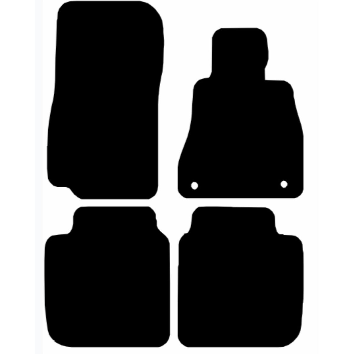 BMW i7 2022-Onwards Tailored Fit Car Floor Mats Front & Rear With Non-Slip Backing, All-Weather Protection, Easy to Clean Perfect Fit 4-Pieces Set