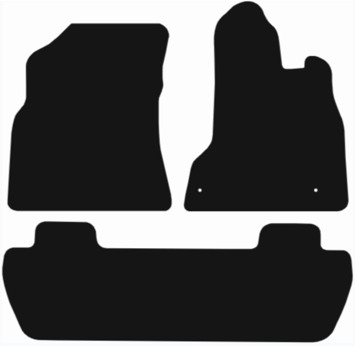 CITROEN Berlingo Multispace 2008-2018 Tailored Fit Car Floor Mats Front & Rear With Non-Slip Backing, All-Weather Protection, Easy to Clean Perfect Fit 3-Pieces Set