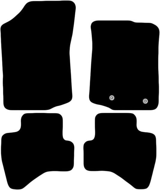 CITROEN C1 2014-2021 Tailored Fit Car Floor Mats Front & Rear With Non-Slip Backing, All-Weather Protection, Easy to Clean Perfect Fit 4-Pieces Set