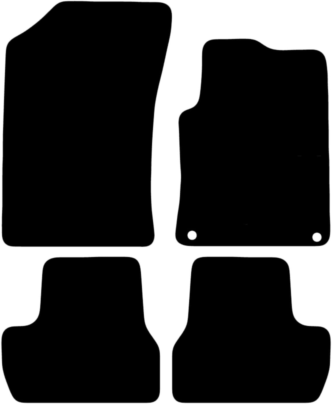 CITROEN C3 2009-2016 Tailored Fit Car Floor Mats Front & Rear With Non-Slip Backing, All-Weather Protection, Easy to Clean Perfect Fit 4-Pieces Set