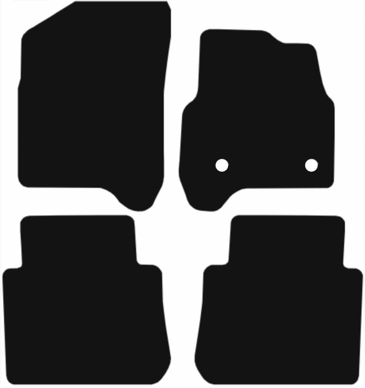 CITROEN C3 2009-2016 PICASSO MPV Tailored Fit Car Floor Mats Front & Rear With Non-Slip Backing, All-Weather Protection, Easy to Clean Perfect Fit 4-Pieces Set