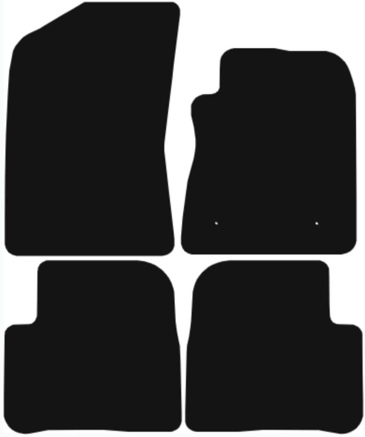 CITROEN C3 2017-Onwards Tailored Fit Car Floor Mats Front & Rear With Non-Slip Backing, All-Weather Protection, Easy to Clean Perfect Fit 4-Pieces Set