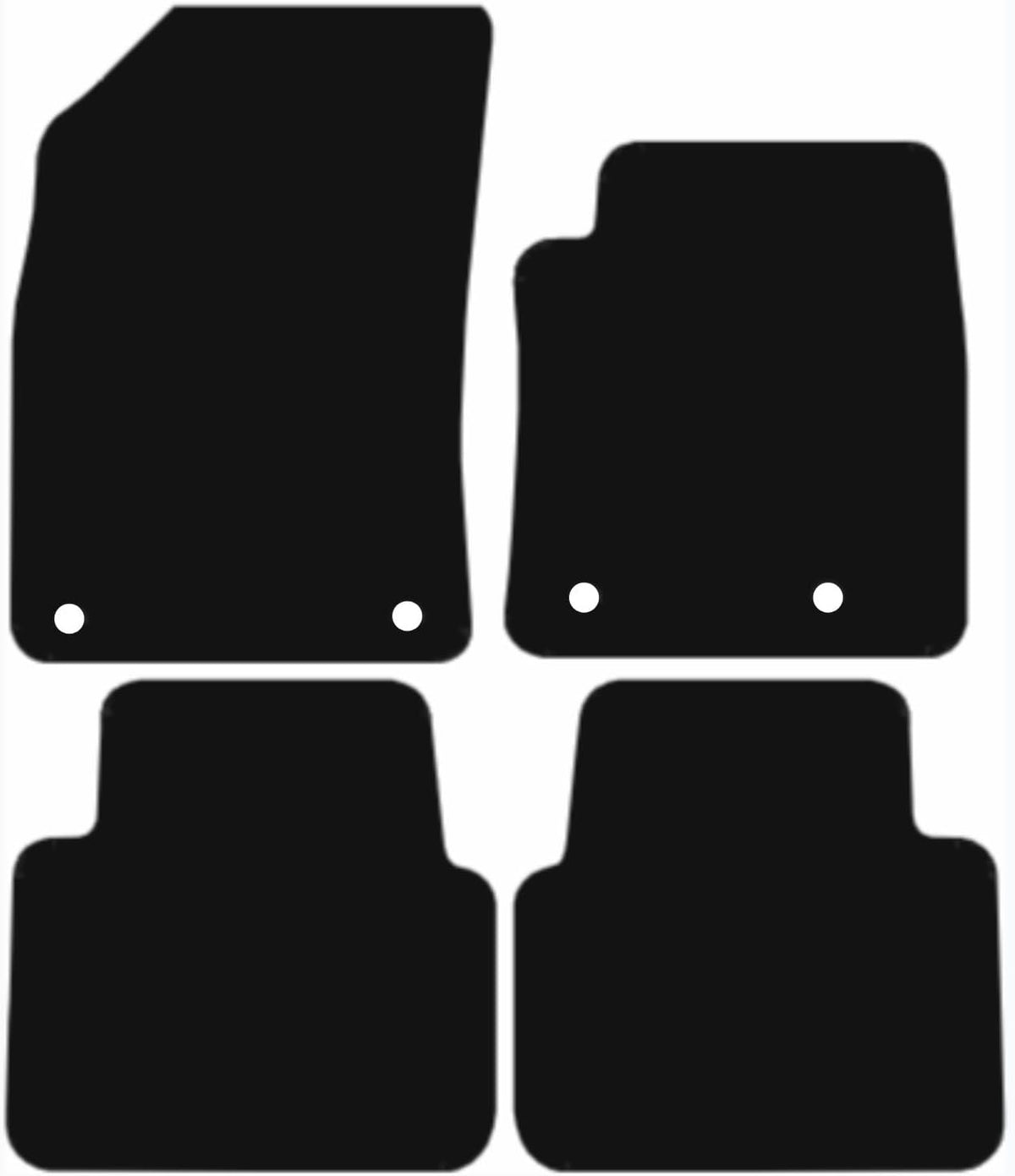 CITROEN C3 2018-Onwards AIRCROSS Tailored Fit Car Floor Mats Front & Rear With Non-Slip Backing, All-Weather Protection, Easy to Clean Perfect Fit 4-Pieces Set