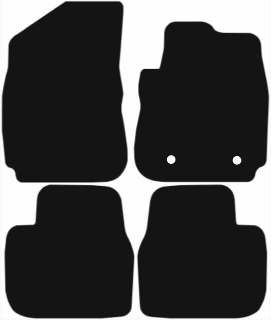 CITROEN C4 2014-2020 CACTUS Tailored Fit Car Floor Mats Front & Rear With Non-Slip Backing, All-Weather Protection, Easy to Clean Perfect Fit 4-Pieces Set