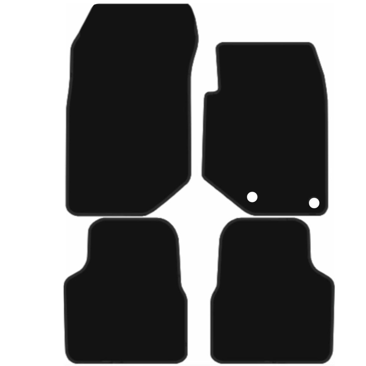 CITROEN C4 2020-Onwards Tailored Fit Car Floor Mats Front & Rear With Non-Slip Backing, All-Weather Protection, Easy to Clean Perfect Fit 4-Pieces Set