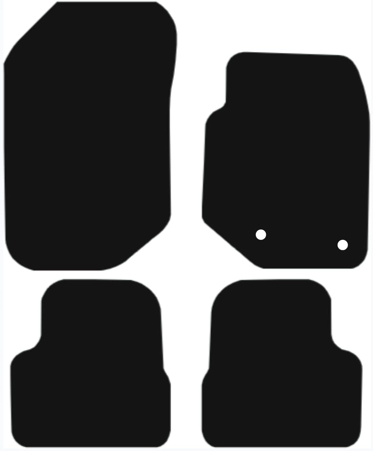 CITROEN Ds3 2018-Onwards, Crossback Tailored Fit Car Floor Mats Front & Rear With Non-Slip Backing, All-Weather Protection, Easy to Clean Perfect Fit 4-Pieces Set