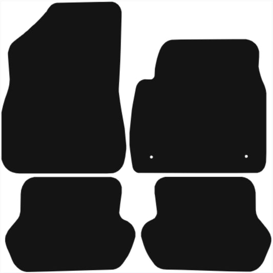 CITROEN Ds5 2011-2018 Tailored Fit Car Floor Mats Front & Rear With Non-Slip Backing, All-Weather Protection, Easy to Clean Perfect Fit 4-Pieces Set