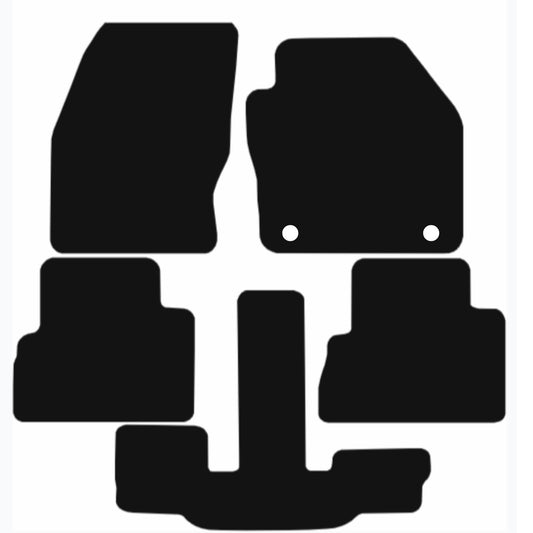 Premium Tailored Car Mat for FORD C Max GRAND 2013-2015 Front & Rear, Anti-Slip, All-Weather Car Mats, Easy to Clean Custom Fit 5-Pieces Set