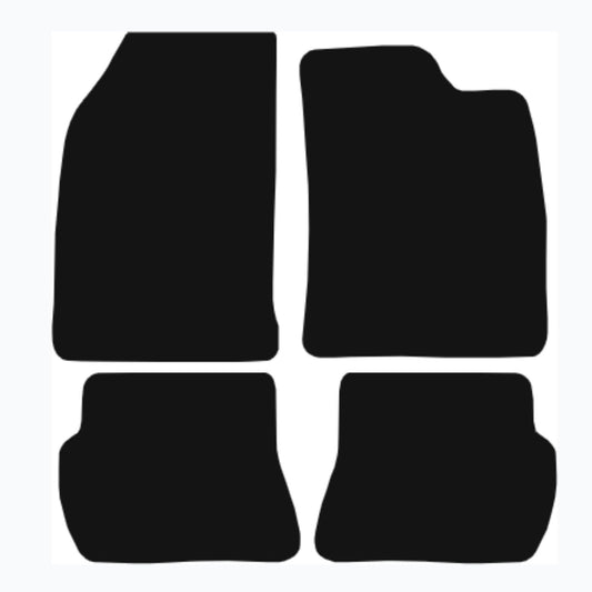 Premium Tailored Car Mat for FORD Fiesta 2002-2008 Mk6 Front & Rear, Anti-Slip, All-Weather Car Mats, Easy to Clean Custom Fit 4-Pieces Set