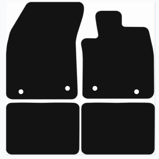 Premium Tailored Car Mat for FORD Focus 2018-2023 Front & Rear, Anti-Slip, All-Weather Car Mats, Easy to Clean Custom Fit 4-Pieces Set