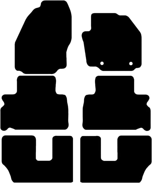 Premium Tailored Car Mat for FORD Galaxy Taxi Version 2006-2014 Front & Rear, Anti-Slip, All-Weather Car Mats, Easy to Clean Custom Fit 6-Pieces Set