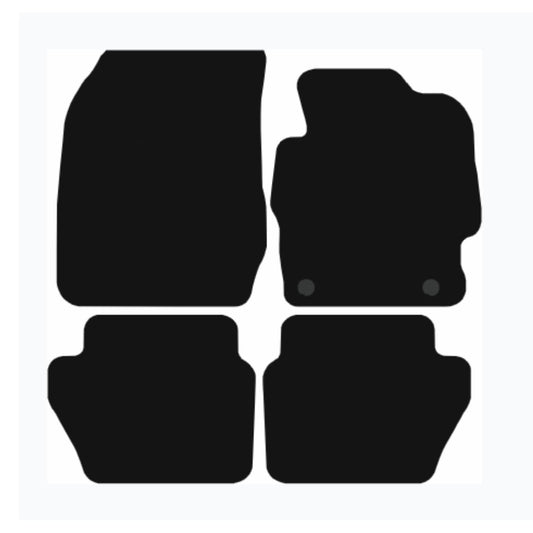 Premium Tailored Car Mat for FORD KA Plus 2014-2020 Front & Rear, Anti-Slip, All-Weather Car Mats, Easy to Clean Custom Fit 4-Pieces Set