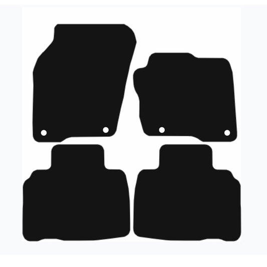 Premium Tailored Car Mat for FORD Edge 2015-2021 Front & Rear, Anti-Slip, All-Weather Car Mats, Easy to Clean Custom Fit 4-Pieces Set