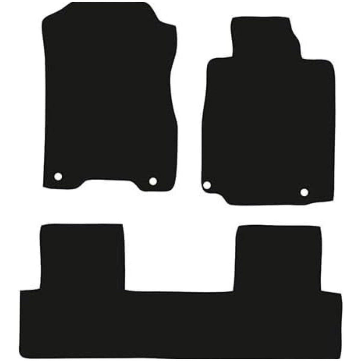 HONDA CR-V 2012-2018 Tailored Fit Car Floor Mats Front & Rear With Non-Slip Backing, All-Weather Protection, Easy to Clean Perfect Fit 3-Pieces Set
